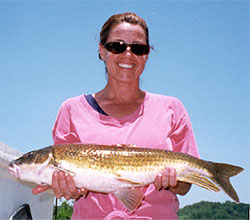 photo of female robust redhorse captured from the savannah river